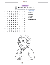 Leonhard Euler afdrukbare werkblad voorbeeld