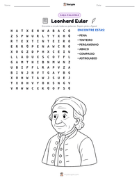 Prévia da folha de atividades imprimível Leonhard Euler