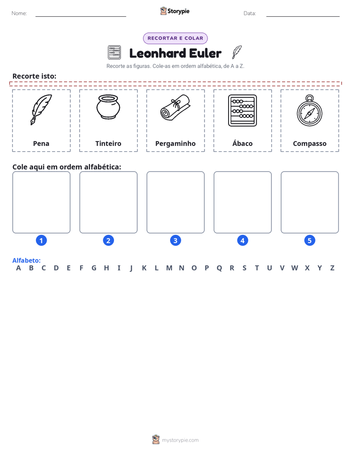 Recortar & Colar Alfabeto