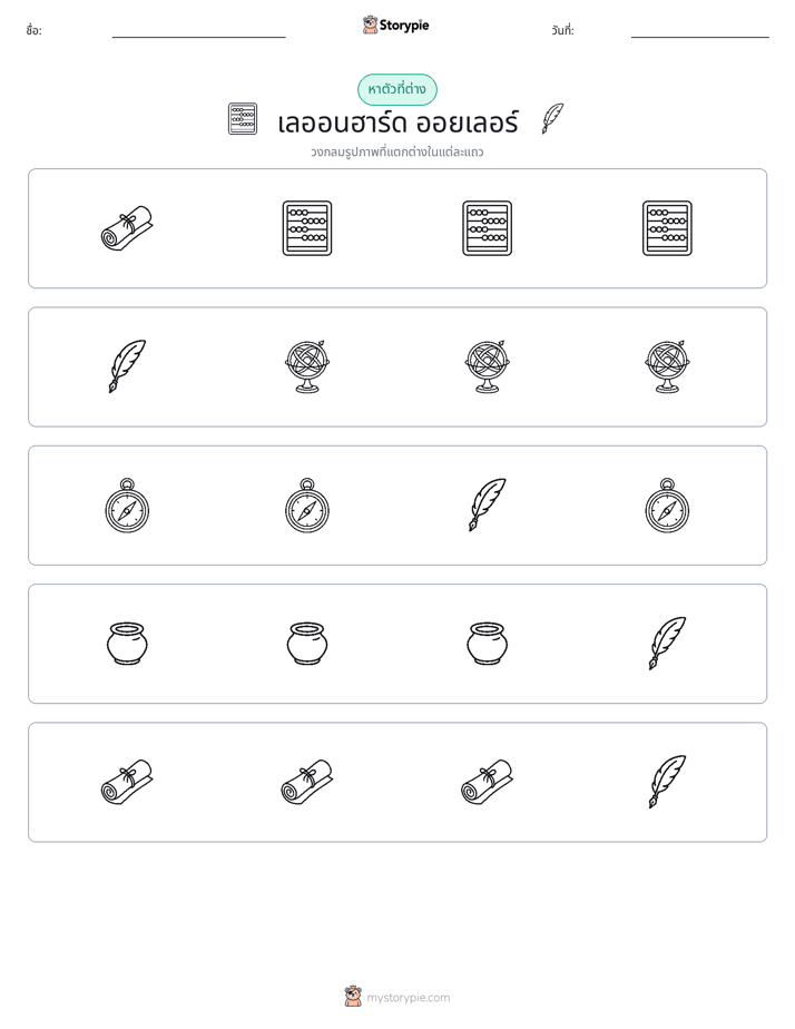 ตัวที่แตกต่าง