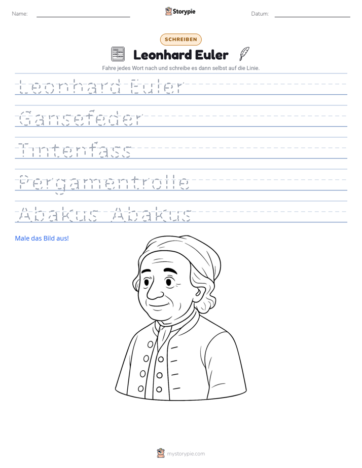 Schreibübung