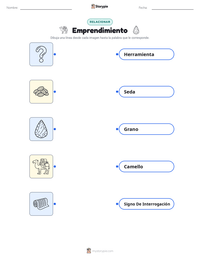 Hoja de trabajo imprimible de Emprendimiento para niños