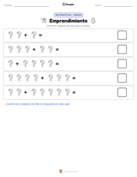 Vista previa de la hoja de trabajo imprimible de Emprendimiento