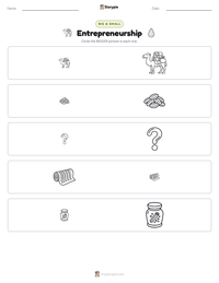Entrepreneurship printable worksheet preview