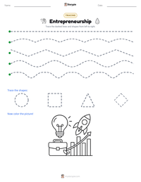 Entrepreneurship printable worksheet preview