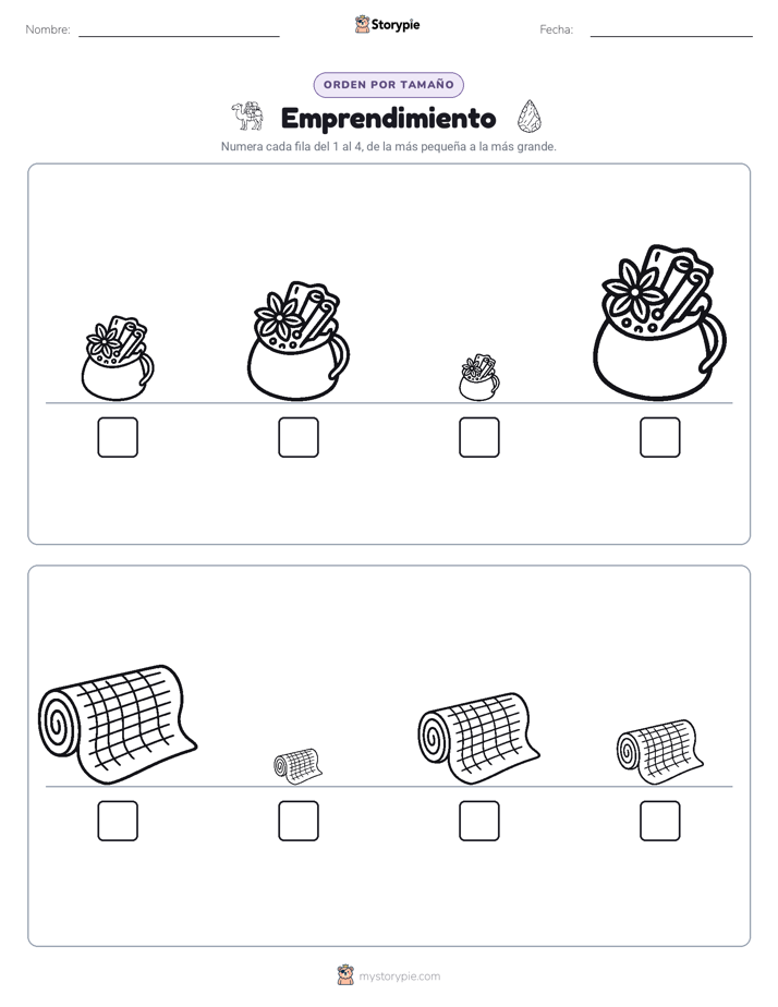 Orden de Tamaños