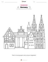Germany coloring page for kids