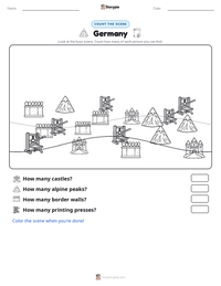 Germany printable worksheet preview