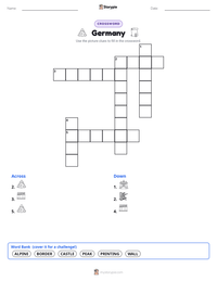 Germany printable worksheet preview