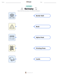 Germany printable worksheet for kids