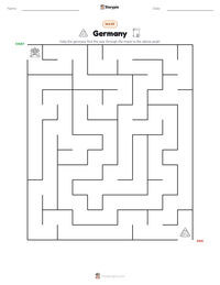 Germany printable worksheet preview