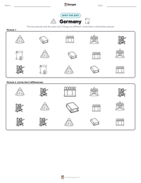 Germany printable worksheet preview