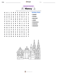Podgląd drukowalnego arkusza ćwiczeń Niemcy