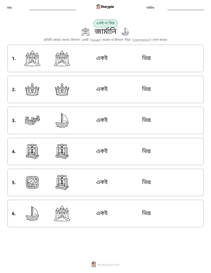 একই বা ভিন্ন