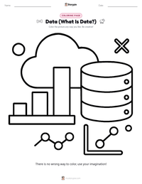 Data (What Is Data?) coloring page for kids