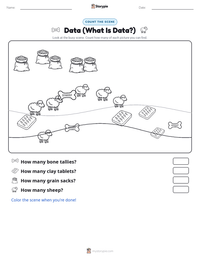 Data (What Is Data?) printable worksheet preview
