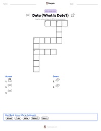 Data (What Is Data?) printable worksheet preview