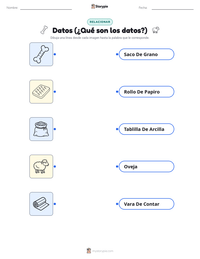 Hoja de trabajo imprimible de Datos (¿Qué son los datos?) para niños