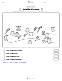 Amelia Bloomer druckbare Arbeitsblatt Vorschau