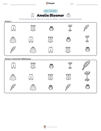 Amelia Bloomer printable worksheet preview