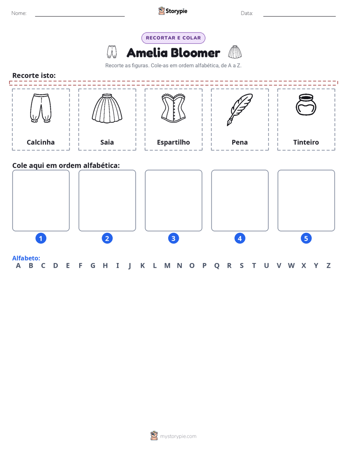Recortar & Colar Alfabeto