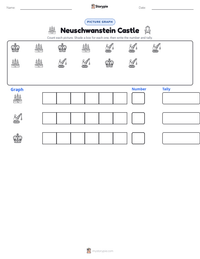 Neuschwanstein Castle printable worksheet preview