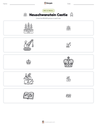 Neuschwanstein Castle printable worksheet preview