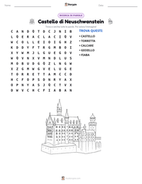 Anteprima della scheda stampabile di Castello di Neuschwanstein