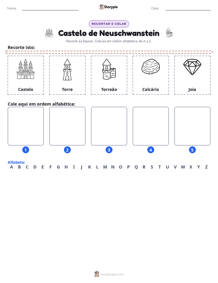 Recortar & Colar Alfabeto