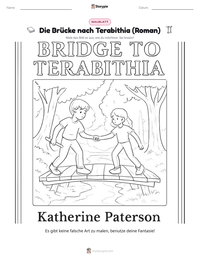 Die Brücke nach Terabithia (Roman) druckbare Arbeitsblatt Vorschau