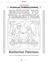Pagina da colorare di Un ponte per Terabithia (romanzo) per bambini