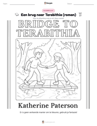 Een brug naar Terabithia (roman) afdrukbare werkblad voorbeeld