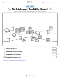 Die Brücke nach Terabithia (Roman) druckbare Arbeitsblatt Vorschau