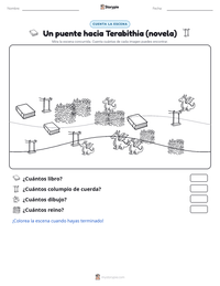 Vista previa de la hoja de trabajo imprimible de Un puente hacia Terabithia (novela)