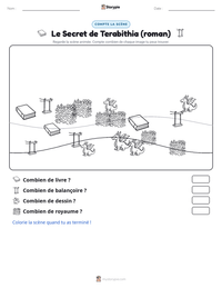 Aperçu de la feuille de travail imprimable Le Secret de Terabithia (roman)