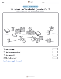 Podgląd drukowalnego arkusza ćwiczeń Most do Terabithii (powieść)