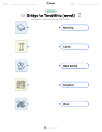 Bridge to Terabithia (novel) printable worksheet for kids