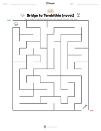 Bridge to Terabithia (novel) printable worksheet preview