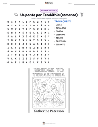 Anteprima della scheda stampabile di Un ponte per Terabithia (romanzo)