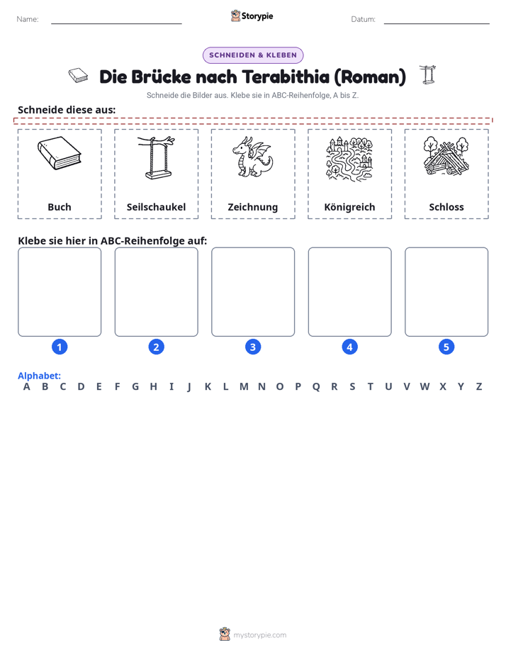 Schneiden & Einfügen Alphabet