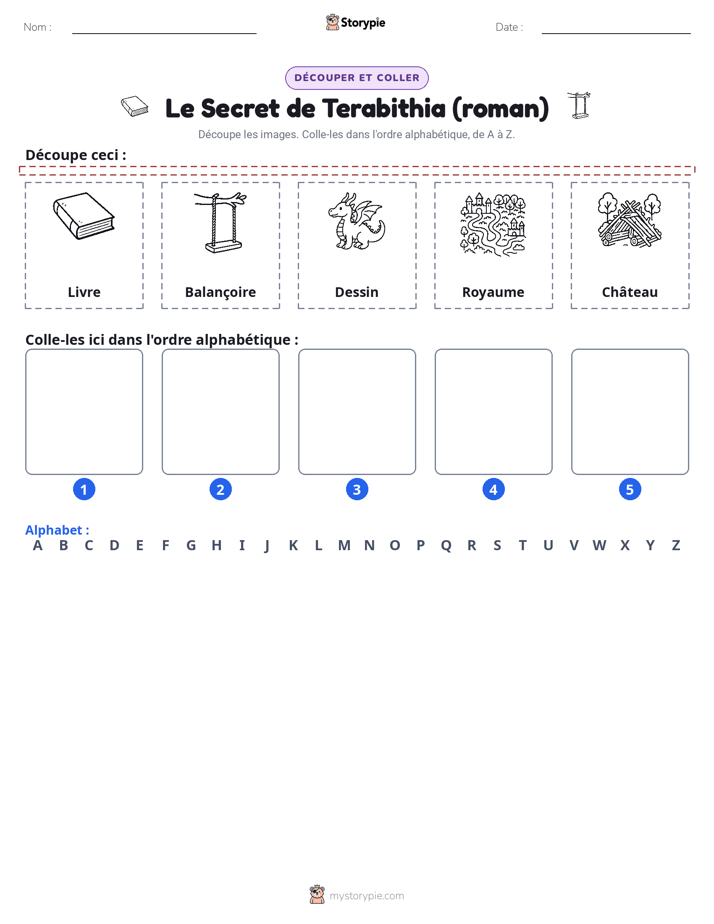 Découper & Coller l'Alphabet