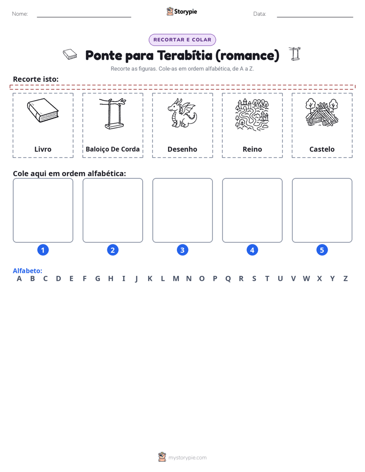 Recortar & Colar Alfabeto