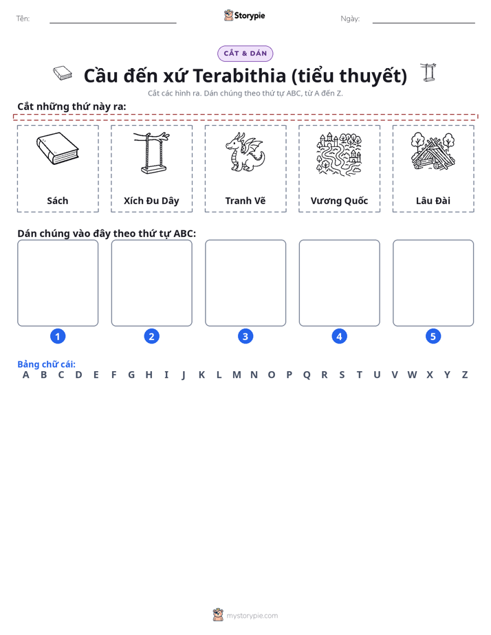 Cắt & Dán Chữ Cái