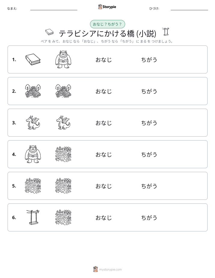 同じか違うか