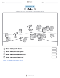 Cells printable worksheet preview