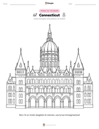 Anteprima della scheda stampabile di Connecticut
