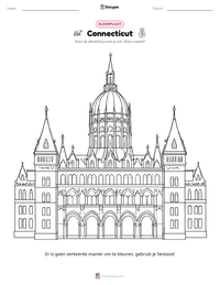 Connecticut afdrukbare werkblad voorbeeld