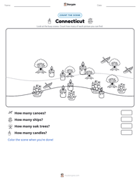 Connecticut printable worksheet preview