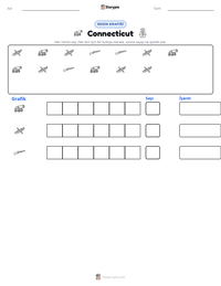 Connecticut yazdırılabilir çalışma sayfası önizlemesi