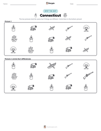 Connecticut printable worksheet preview